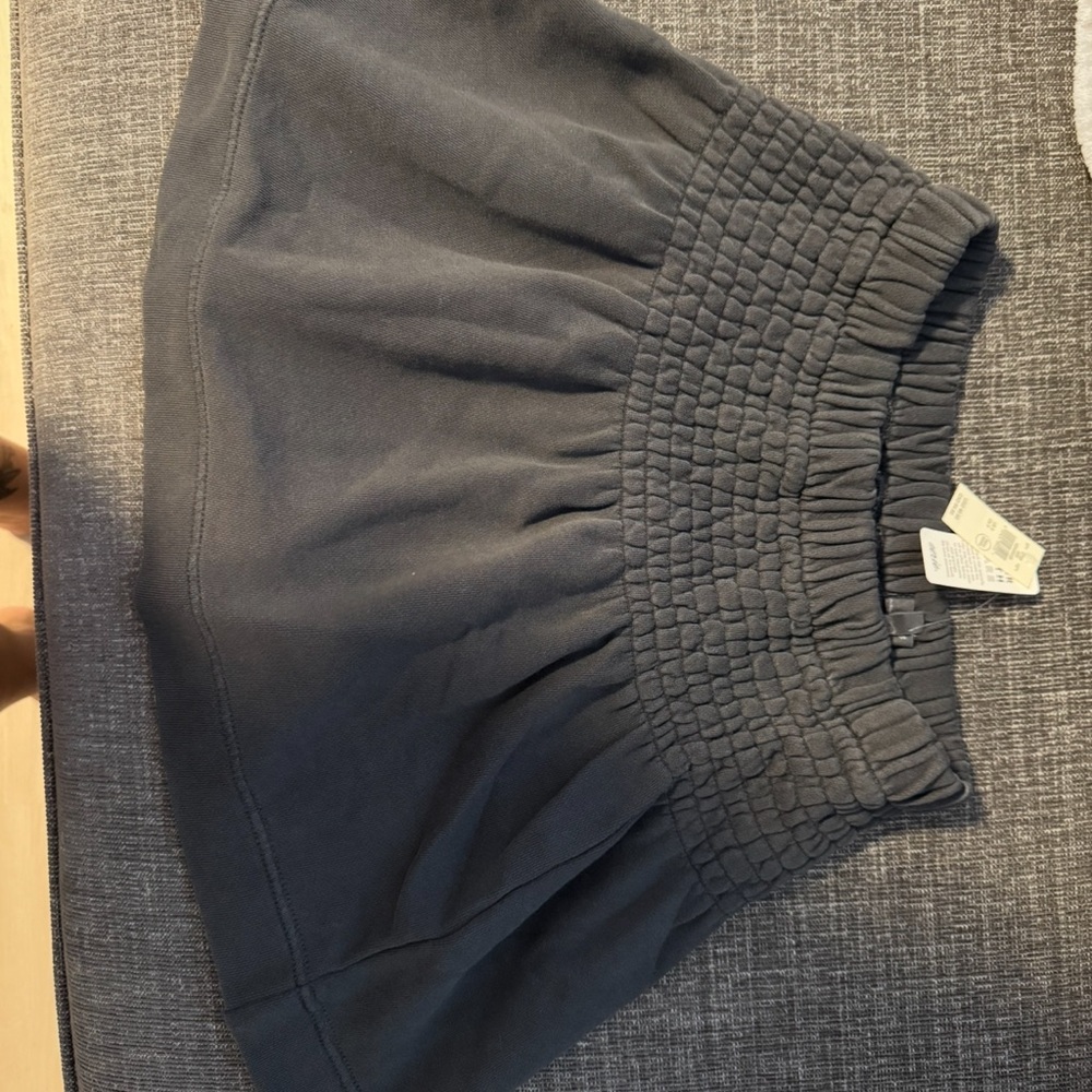 Aerie Charcoal Smocked Skirt